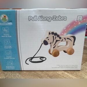 Pull Along Zebra Toy